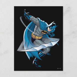 Batman Throwing Star Postcard