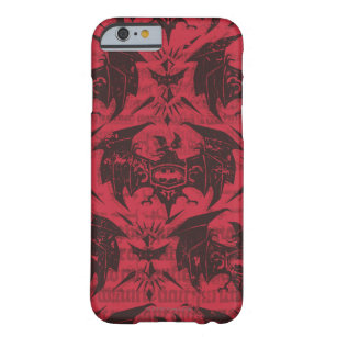 Batman Urban Legends - Goth Bat Pattern Red/Black Barely There iPhone 6 Case