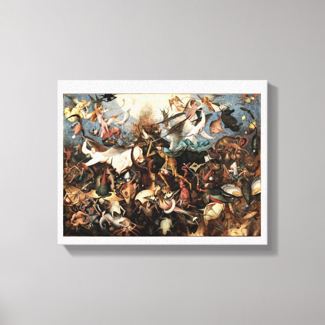 Batman V Superman Angels and Demons Painting Canvas Print (Front)