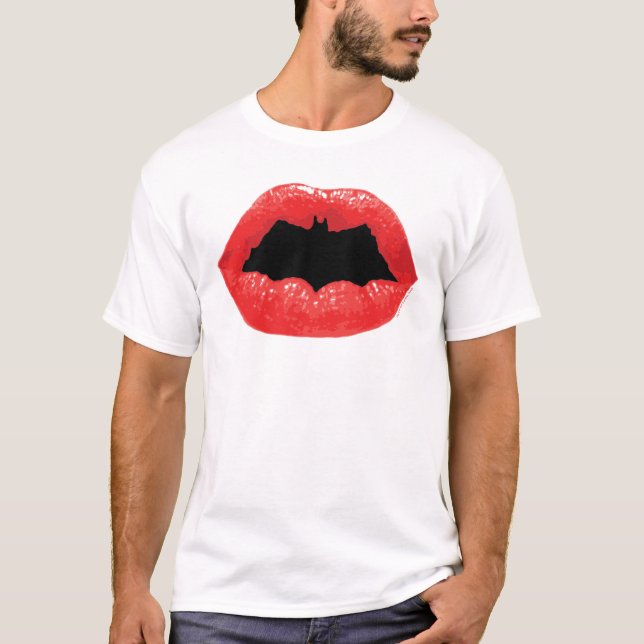 Batman Valentine | Bat Lips T-Shirt (Front)