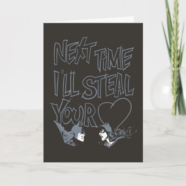 Batman Valentine |Catwoman - I'll Steal Your Heart Holiday Card (Front)