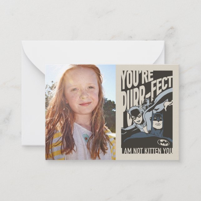 Batman Valentine | Catwoman - You're Purr-fect Card (Front)