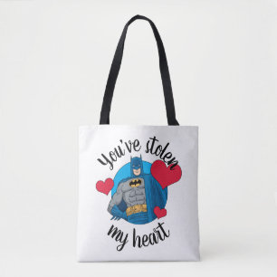 Batman Valentine You've Stolen My Heart Tote Bag
