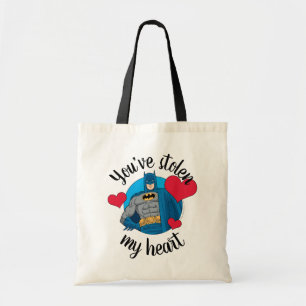 Batman Valentine You've Stolen My Heart Tote Bag