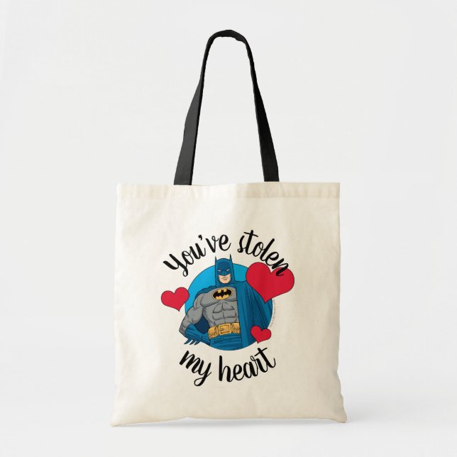 Batman Valentine | You've Stolen My Heart Tote Bag (Front)