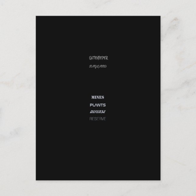 BATMAN VAR DRAFT postcard (Front)