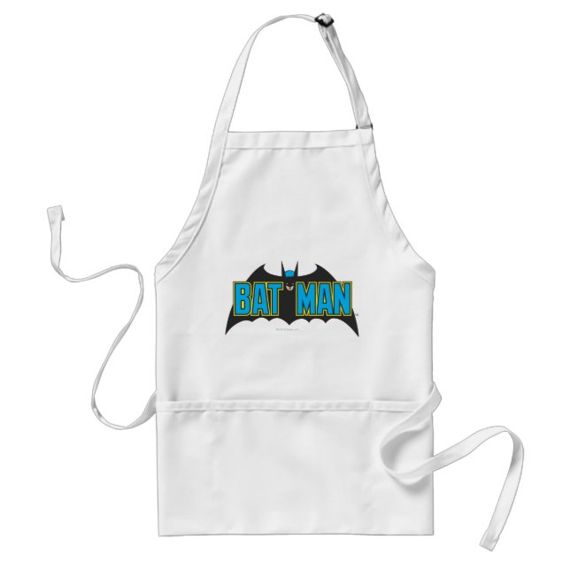 Batman | Vintage Blue Black Logo Standard Apron (Front)