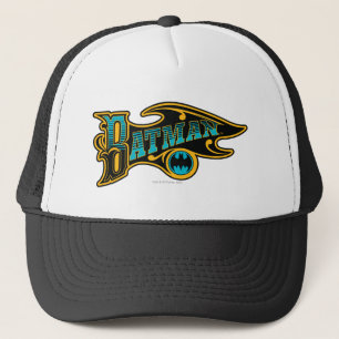 Batman   Vintage Turquoise Logo Trucker Hat