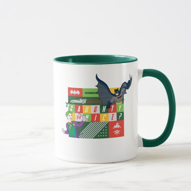Batman vs Joker "Naughty or Nice" Mug (Right)