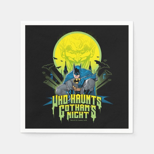 Batman | Who Haunts Gothams Night Napkin (Front)