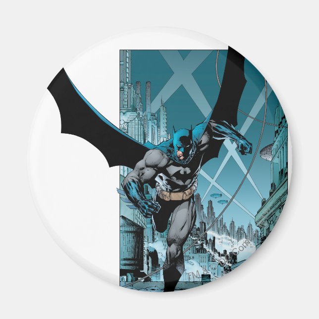 Batman with city background magnet (Front)