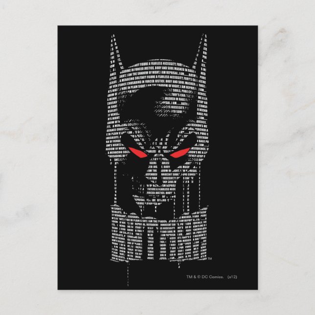 Batman With Mantra Postcard (Front)