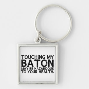 Baton Hazard Key Ring