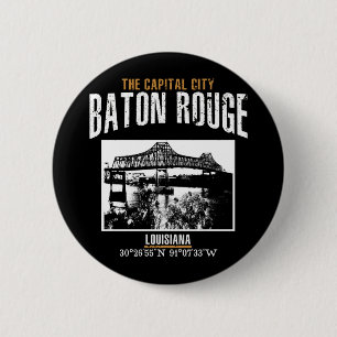 Baton Rouge 6 Cm Round Badge