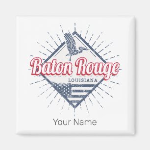 Baton Rouge City Louisiana United States USA Magnet