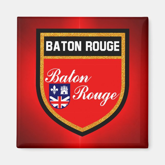 Baton Rouge Flag Magnet (Front)