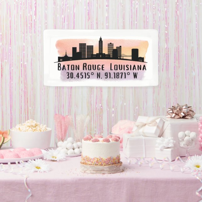 Baton Rouge LA City Skyline  Banner (Party)