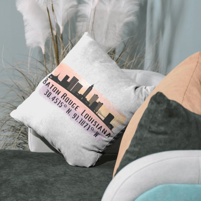 Baton Rouge LA City Skyline   Cushion (Creator Uploaded)