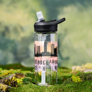 Baton Rouge LA City Skyline Water Bottle