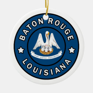 Baton Rouge Louisiana Ceramic Tree Decoration