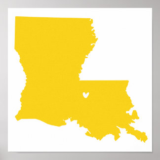 Baton Rouge, Louisiana Love Poster