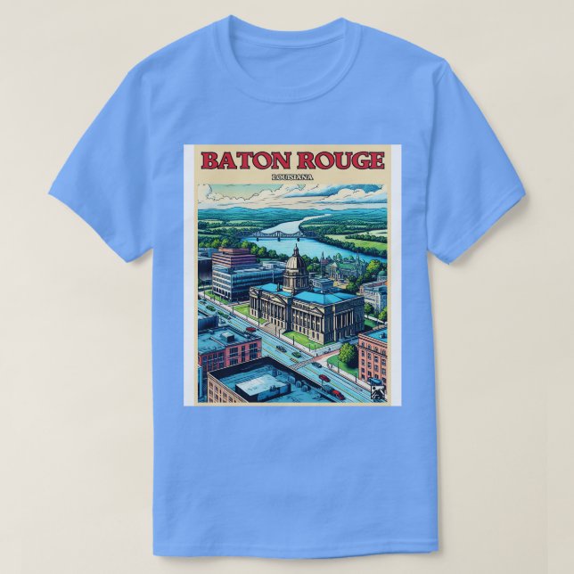 Baton Rouge Louisiana TShirt (Design Front)