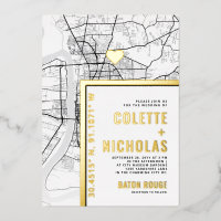 Baton Rouge Love Locator | City Themed Wedding