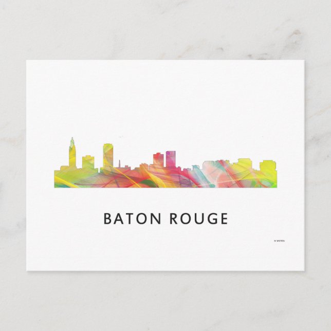 BATON ROUGE SKYLINE WB1 - POSTCARD (Front)