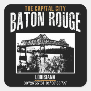 Baton Rouge Square Sticker