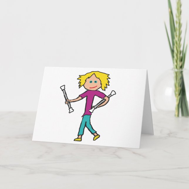 Baton Twirling Card (Front)