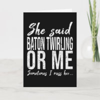 Baton Twirling funny sports gift