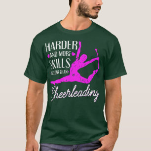 Baton Twirling Harder Cheerleading Majorette T-Shirt