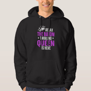 Baton Twirling Queen Aesthetic Twirler Hoodie