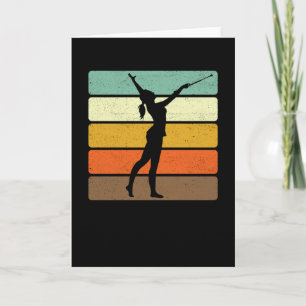Baton Twirling Spruch Sport Twirl Card