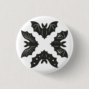 Bats 3 Cm Round Badge