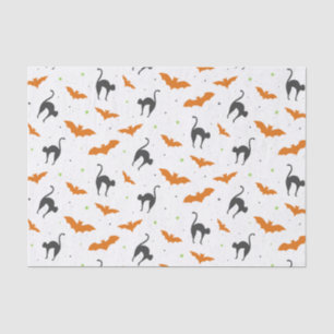 Bats and Cats Halloween Tissue Paper