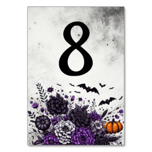 Bats and Flowers Table Number 8