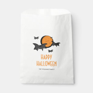 Bats and Moon Halloween Treat Favour Bag