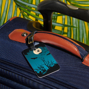 Bats And Moon Luggage Tag
