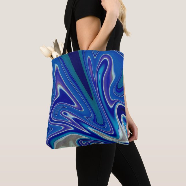 Bats and Swirls Tote Bag (Close Up)