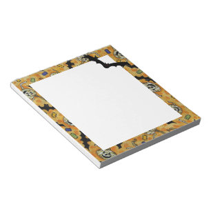 Bats and Zombie Jack-o-lanterns Notepad