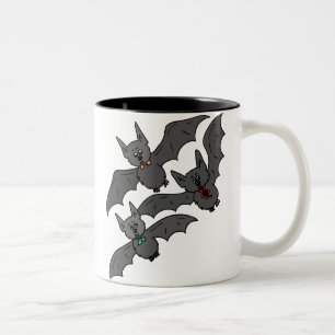Bats Attack Two-Tone Coffee Mug