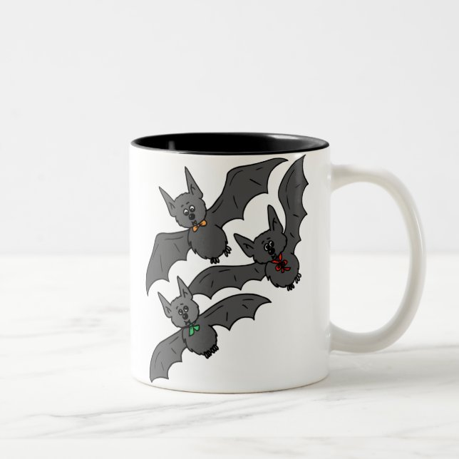 Bats Attack Two-Tone Coffee Mug (Right)
