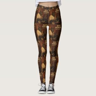 Bats Domino: a Parody Leggings