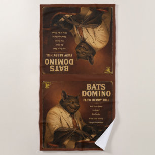 Bats Domino Album: a Parody Beach Towel