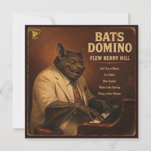 Bats Domino Album: a Parody Card (Front)