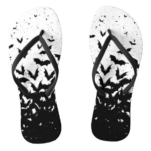Bats Halloween Horror Vampire Jandals