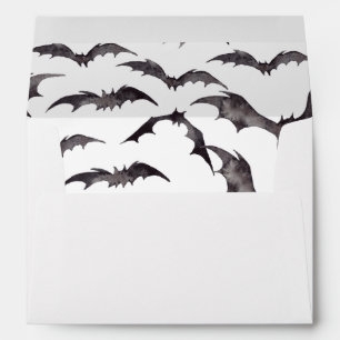 Bats Halloween Party- White Envelope