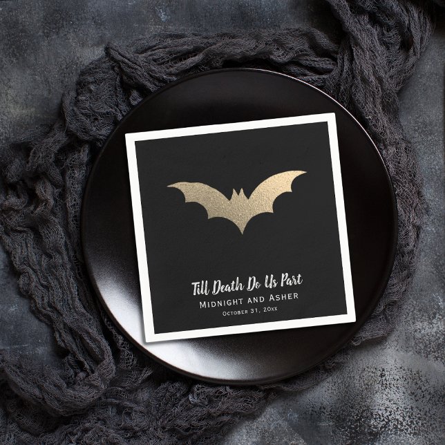 Bats Halloween Wedding  Napkin (Creator Uploaded)
