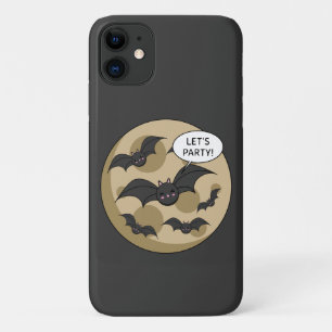 Bats Having Party on Full Moon Case-Mate iPhone Case